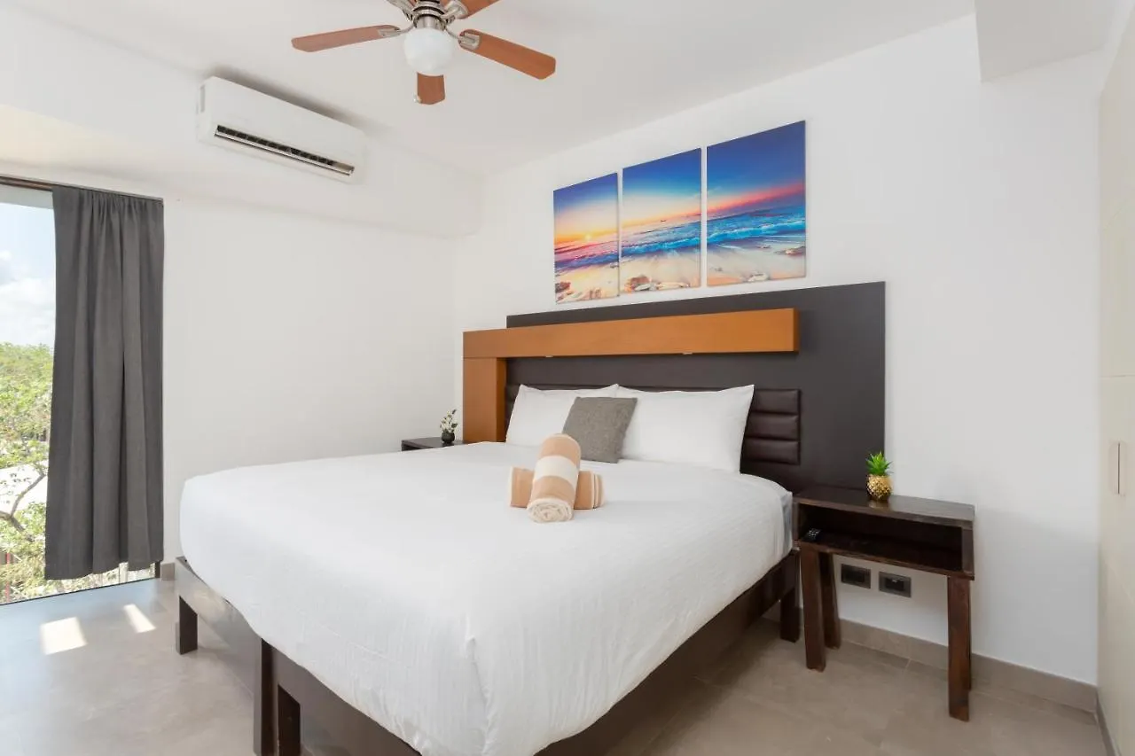 Quinto Sol 18 - Apartment Near Beach - Rooftop Pool - Aldea Zama Tulum Mexico