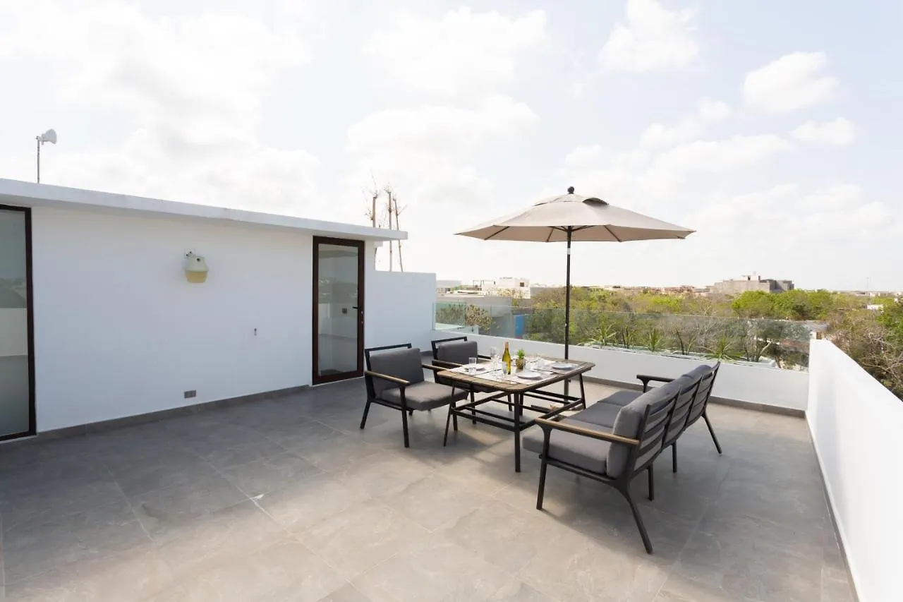Quinto Sol 18 - Apartment Near Beach - Rooftop Pool - Aldea Zama Tulum Mexico